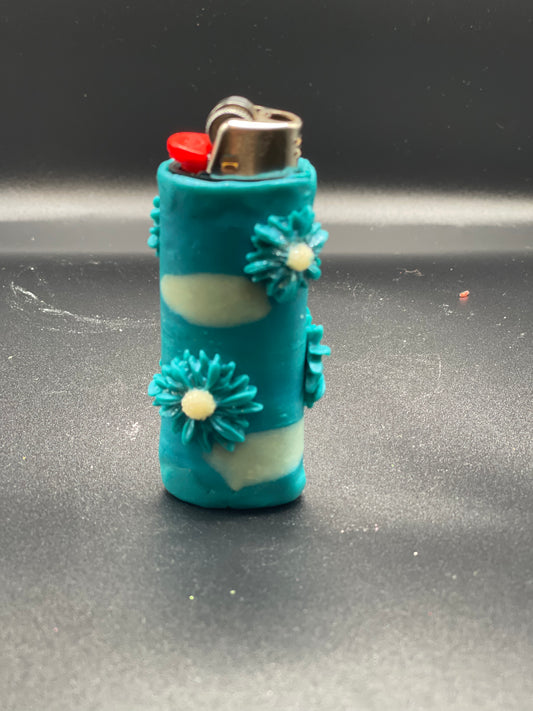 Flower power lighter cover